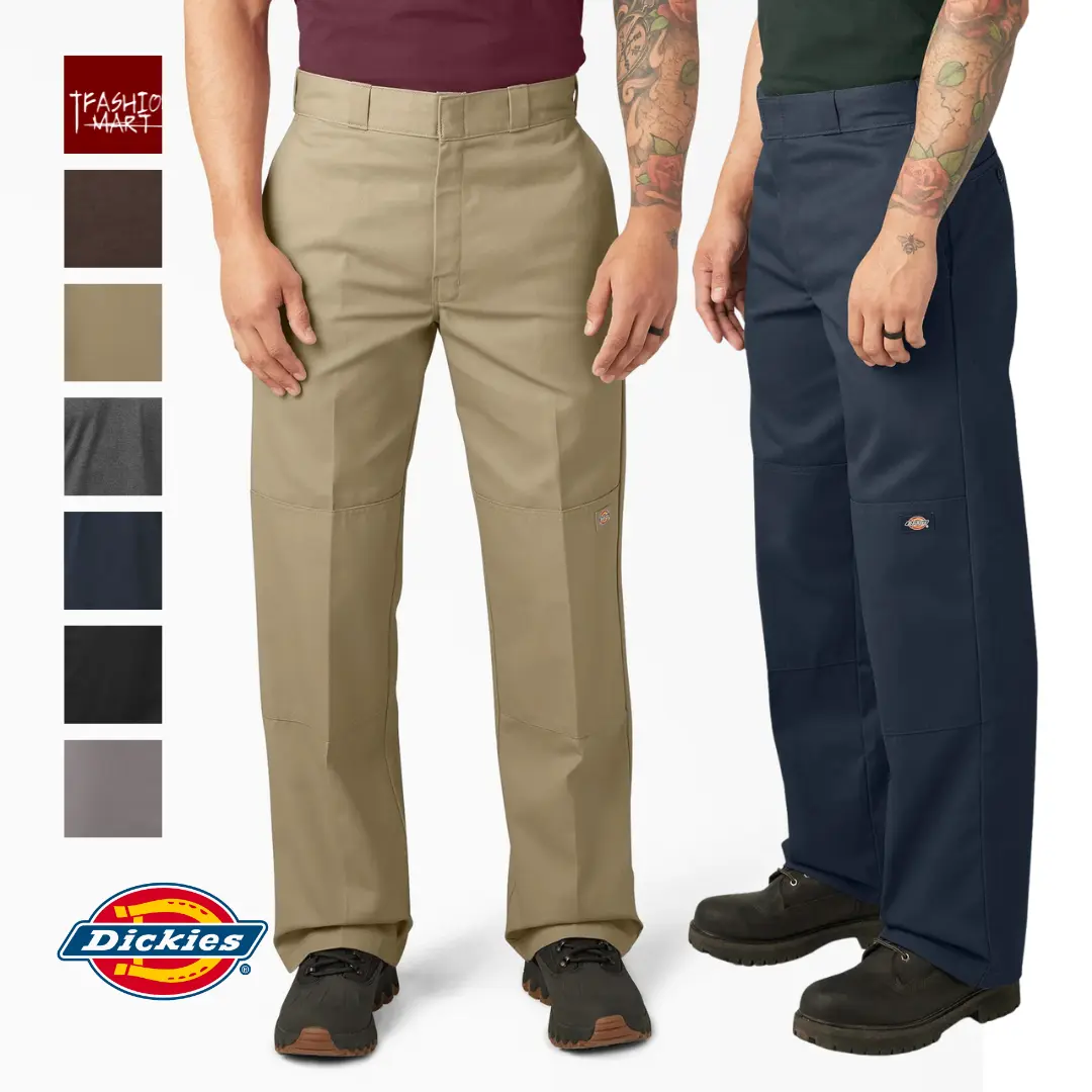 DICKIES Men's 85283 Loose Fit Double Knee Work Pants Dickies Casual Mechanics Pants Classic Fit (Size 28" to 52")