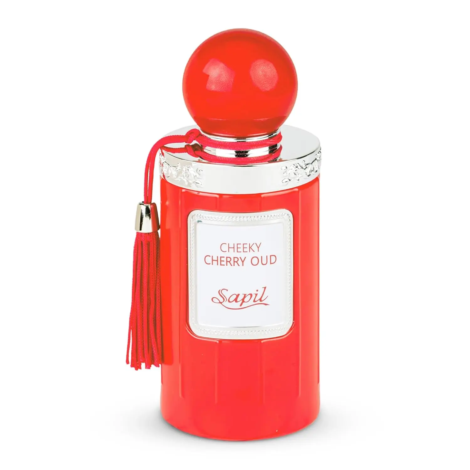 Sapil Cheeky Cherry Oud Eau de Parfum 3.4 oz 100ml Long Lasting Unisex Floral Oud Perfume with Cherry Jasmine & Leather Notes Sweet Spicy Oud Fragrance