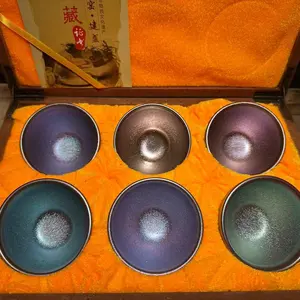 Handmade porcelain Jianzhan cup, teacup, drinking cup,kiln masterpiece TAOZU