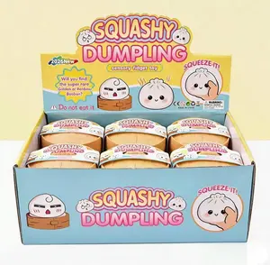 Expressive Big Dumpling Squishy (1pc) – Mystery Bun Blind Box, Soft TPR Stress Relief Toy, Random Style, Cute Desk Toy