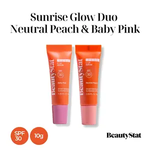 Sunrise Glow Duo - Neutral Peach and Baby Pink | Vitamin C Lip Serum with SPF 30.
