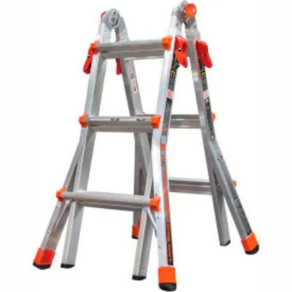 Little Giant Ladders B2200539 Aluminum Velocity Multi-Use Extension Ladder - Silver - 13 ft. Type 1A - 15413-001, Aluminum Telescopic Ladders, Extendable Heavy-Duty Telescopic Ladders
