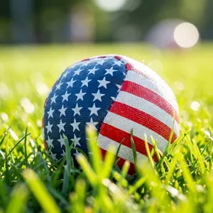 Stars and Stripes Foot Bag Hacky Ball - A Sandbag Ball with Stars and Stripes Design for Foot Use   Compact and easy to carry, ideal for outdoor hangouts and travel fun for the whole family