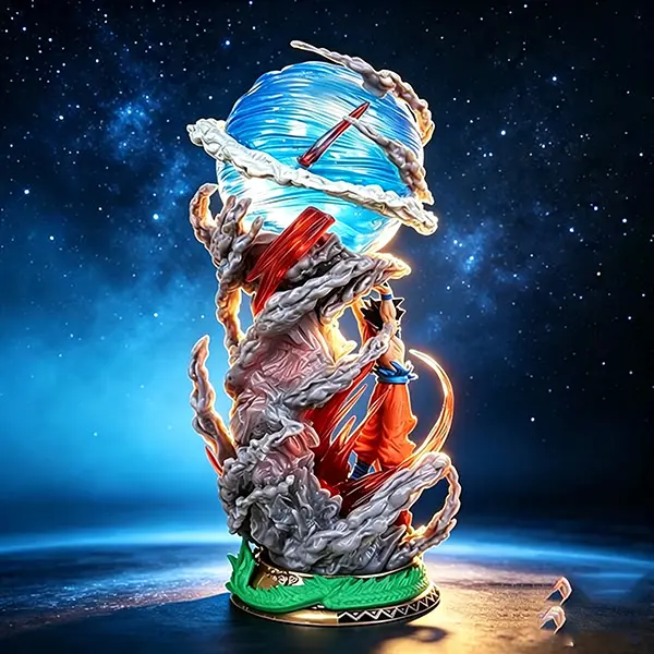 DBZ animation energy impact hand, luminous energy ball, movable combat posture dynamic sculpture, suitable for friends to send, birthday, anime fans advanced collection choice.