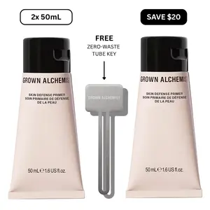 Grown Alchemist Skin Defense Mattifying Primer 50ml - Lightweight Gel Makeup Base with Prebiotic Peptides & Ashwagandha for Smooth Matte Finish