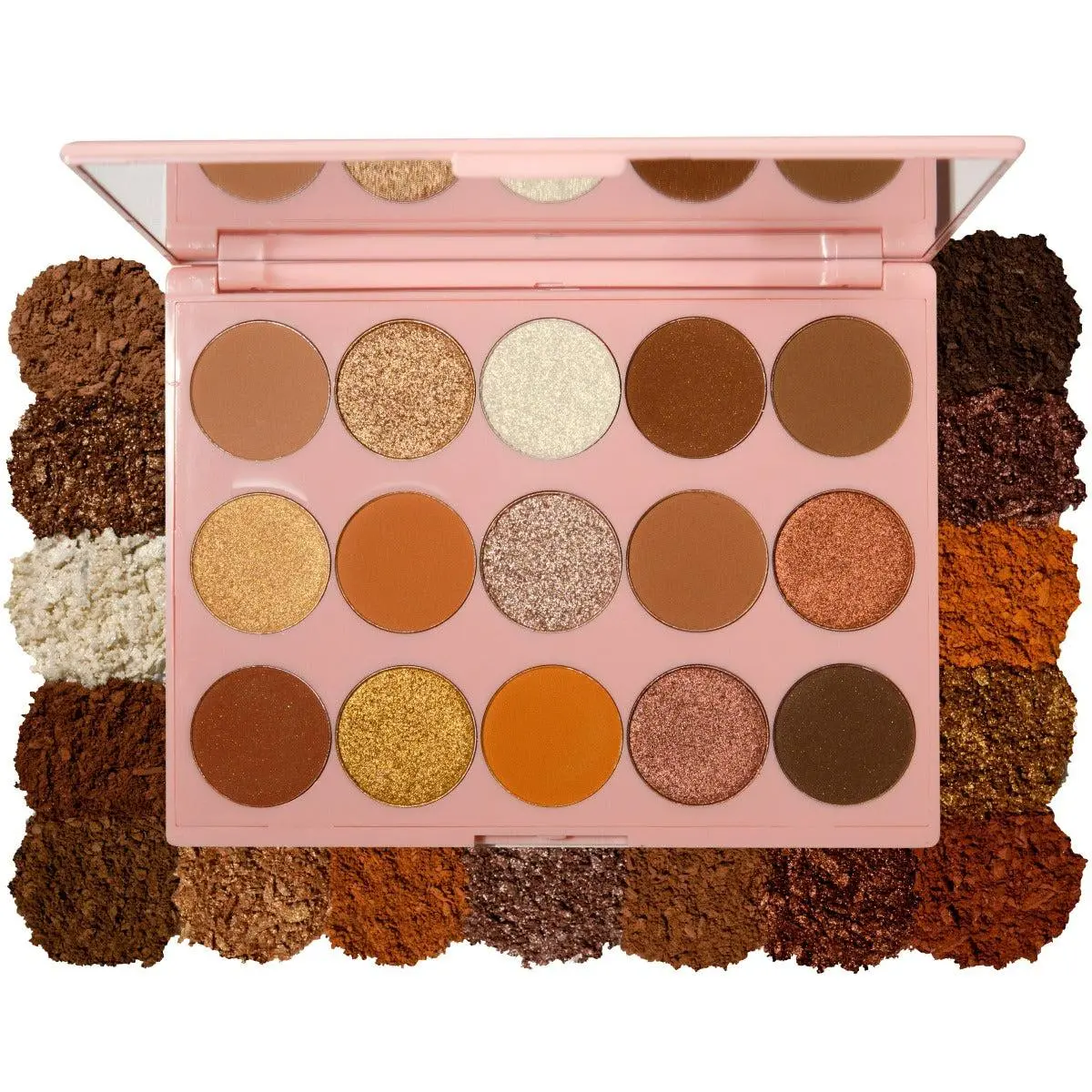 KimChi Chic Happy Eyeshadow Makeup Palette - 15 Pressed Matte and Shimmery Color Shades, Cosmetic Makeup KimChi Chic Happy Eyeshadow Makeup Palette - 15 Pressed Matte and Shimmery Color Shades, Cosmetic Makeup