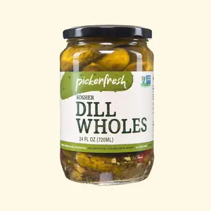 PickerFresh, Kosher Dill Wholes - 24 Oz - A Crunchy Fix for Any Salty Craving!