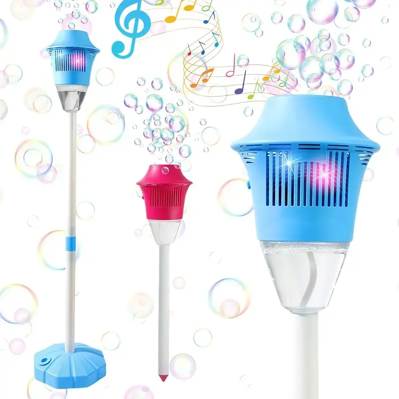 Light Up Musical Bubble Machine, Outdoor Bubble Blower Toy, LED Camping Lantern, Portable Party Supplies, Birthday Gift for Kids, Bubble Maker