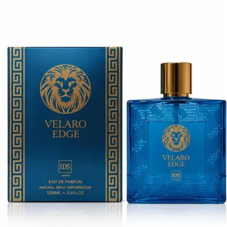 EBC Collection Velaro Edge Eau de Parfum for Men 3.4 oz / 100 ml - Fresh Aquatic Citrus, Mint & Amber Cologne Spray