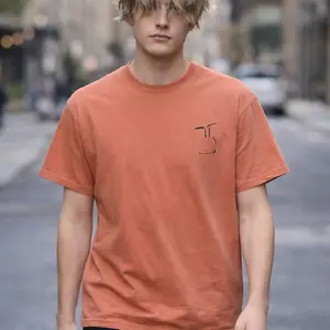 Minimal Line Face T-shirt | Small Chest Sketch, Modern Abstract Design