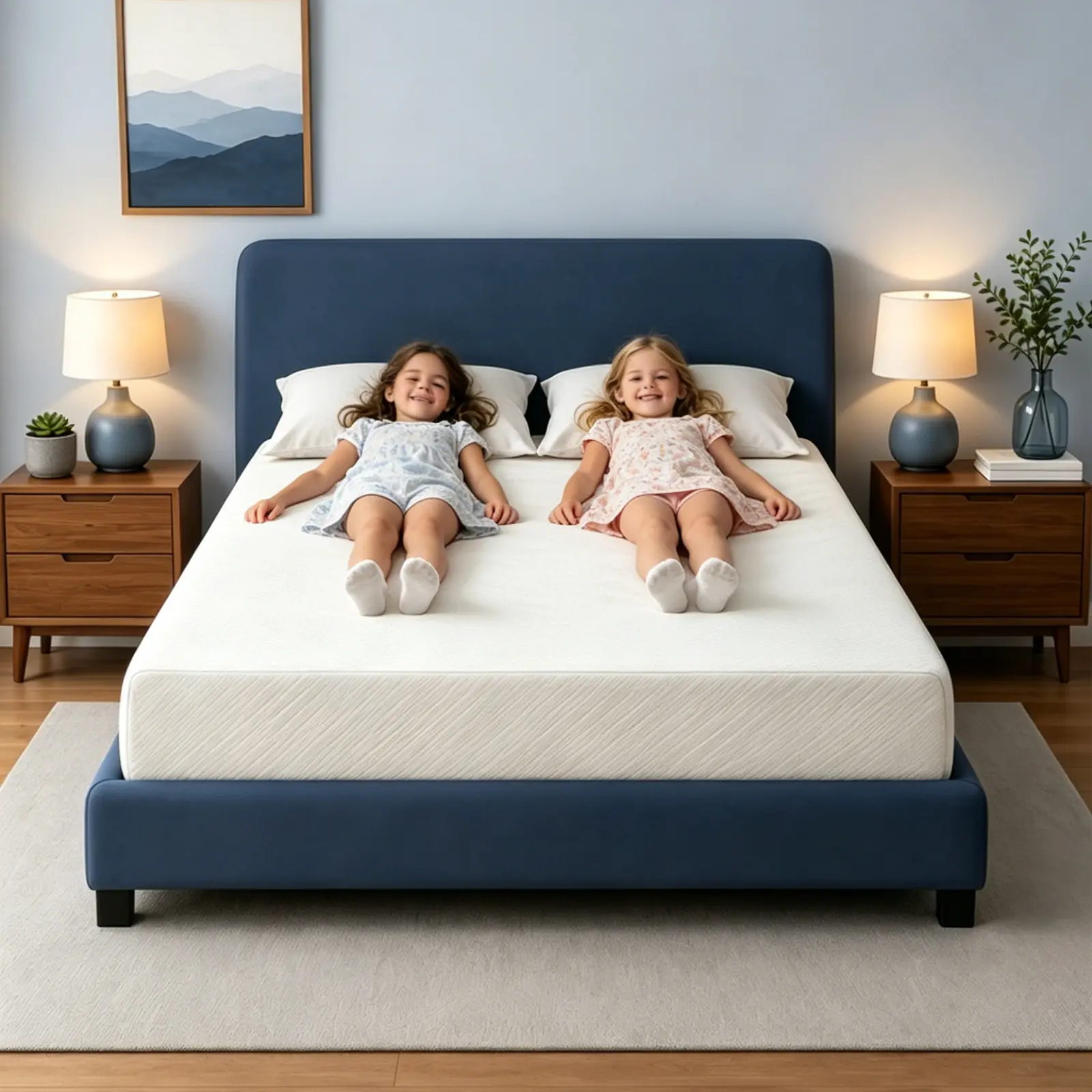 Silent Gel Foam Mattress - Ergonomic Memory Foam Mattress for Pressure Relief, No Friction Noise, Ideal for Light Sleepers, Ergonomic Mattress, Memory Foam Mattresses For Pressure Relief
