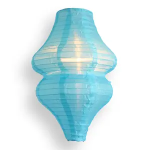 Baby Blue Beehive Unique Shaped Nylon Lantern, 10-inch x 14-inch
