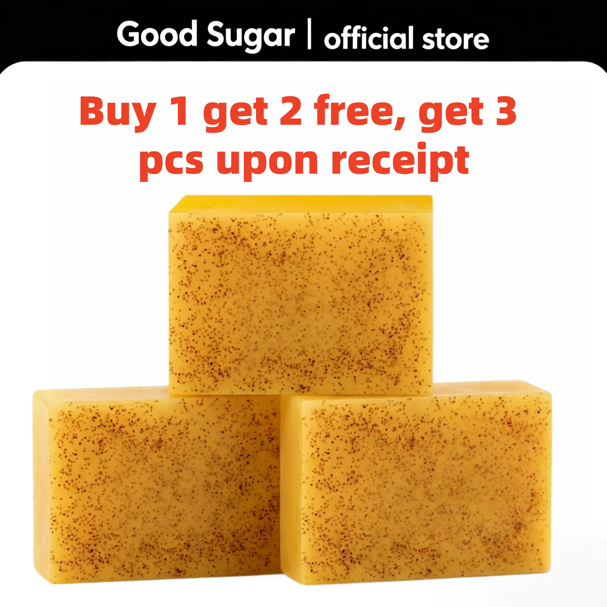 【Buy 1 get 2 free 】Kojic Turmeric Face Soap, Kojic Soap, Face Cleansing Soap, Turmeric Face and Body Soap, Kojic Face and Body Soap