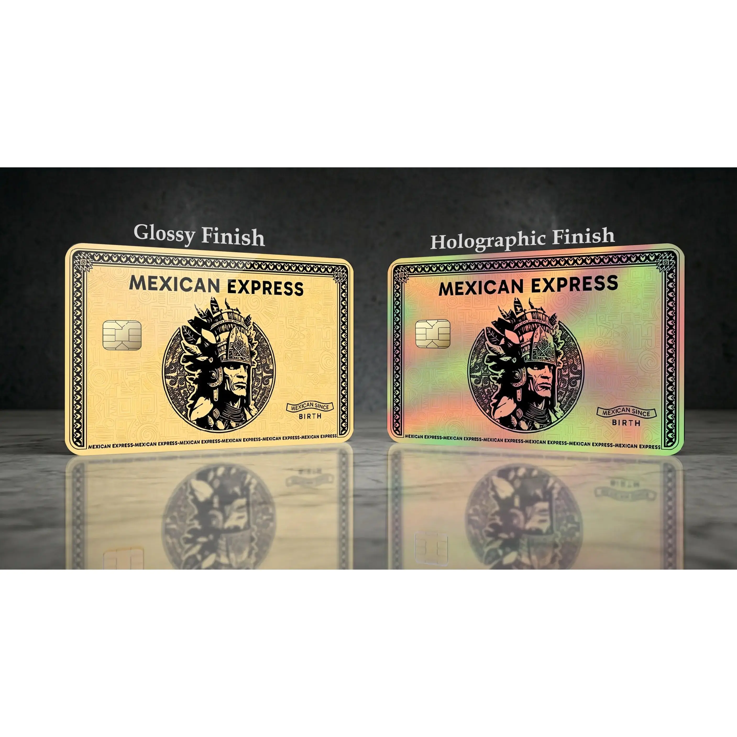 Elite Mexican Express Aztec Gold Card Skin