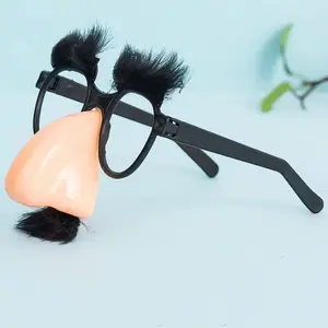 Halloween Glasses with Eyelashes, Nose and Mustache for Men and Women, Unique Party Costume Accessory for Halloween