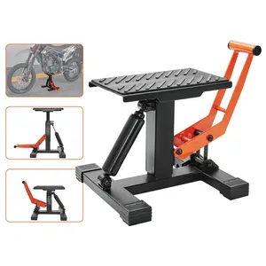 VEVOR Dirt Bike Lift Stand, TikTokShopBlackFriday, Motorcycle Jack Lift Stand 440 lbs Capacity and Hydraulic Lift Operation, Adjustable Height Hoist Table, for Dirt Pit Bike Repair, Maintenance, Dirt Bike Accessories