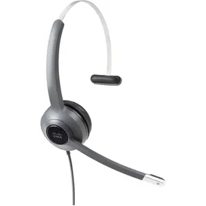 Cisco 521 Wired Single Headset with 3.5mm Connector and USB-A Adapter