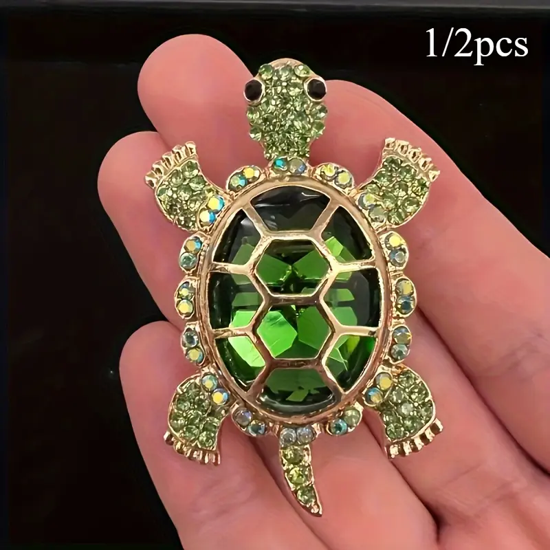 Handmade Pure Copper Turtle Brooch - Elegant Jewelry, Exquisite Fashion Lapel Pin for Daily Wear or Holiday Gift (Copper Jewelry for Sports & Outdoor Accessory Accents), Brooch Pin Clip, Animals, Metal, Unisex, Handmade Piece, Turtle Shape
