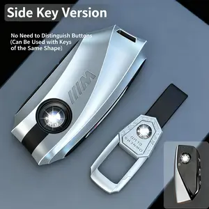 BMW Metal Key Fob Cover - Scratch-Resistant 3-Layer Protection Sleek Contoured Design Maximum Safety Comfort Side Key Version