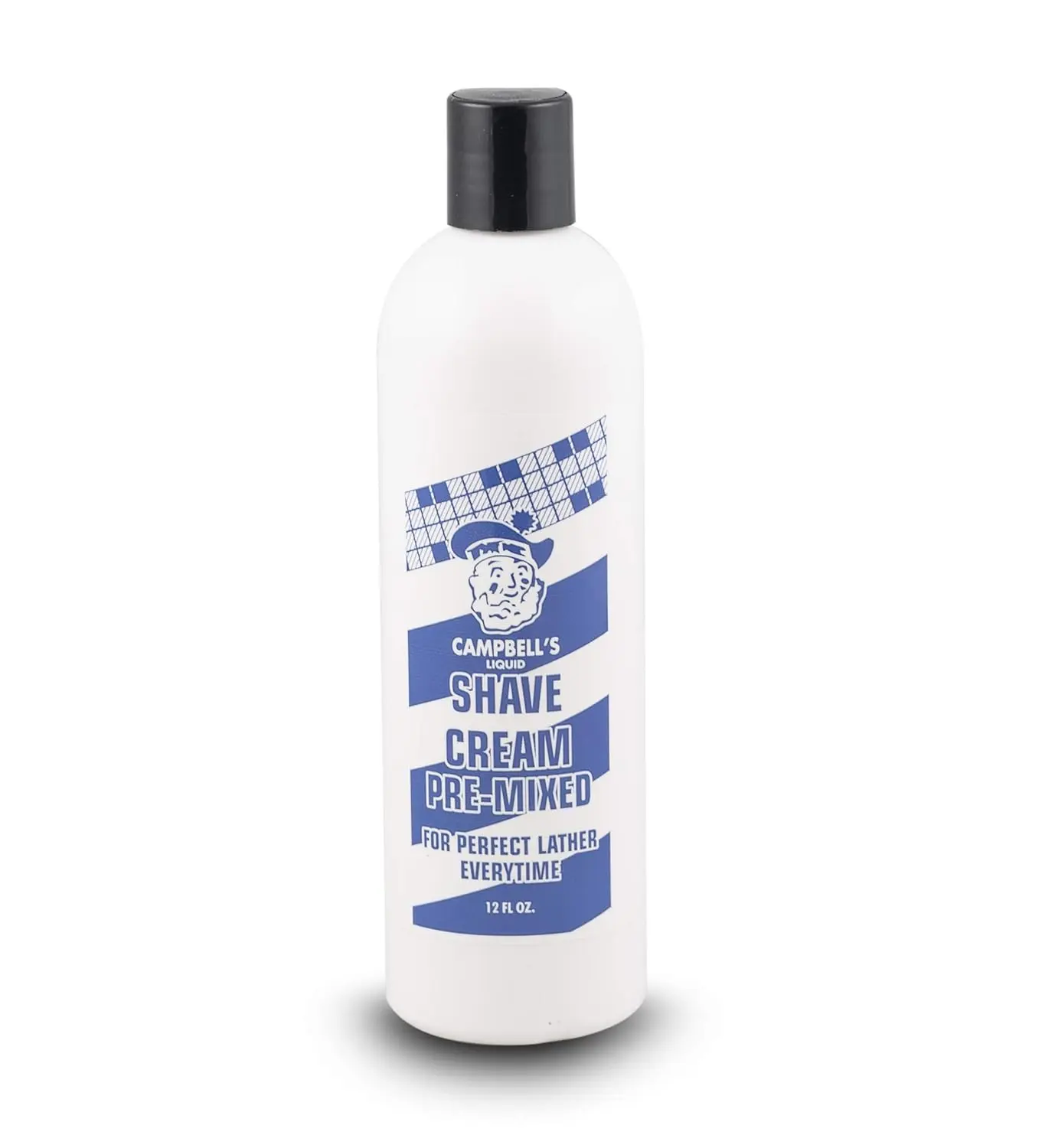 Campbell's Barber Ready Pre-Mixed Liquid Shave Foam - 12 oz Bottle, Rich Lather for Latherking Machines, Men's Shaving, Fragrance, Men's Fragrances, Cocamidopropylamine Oxide, Phosphoric Acid, Shake Before Use