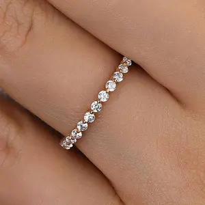 Maxine Classic Round Cut Wedding Ring,5A Cubic Zirconia Bridal Ring Set,Women's Ring Jewelry,Wedding Ring Set for Daily,Travel,Proposal,Birthday,Anniversary