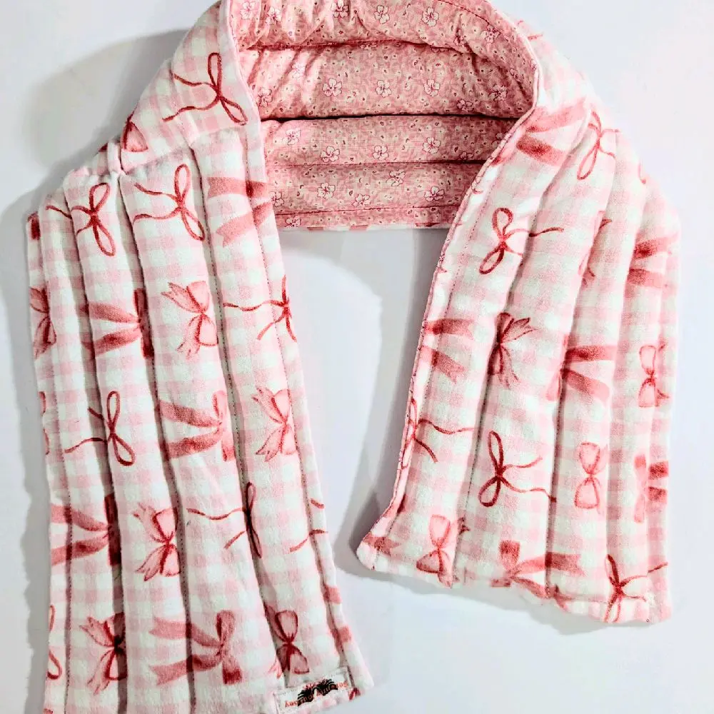 Bows, Therapeutic heating-cooling rice bag, heat pad, cold pack, doula, pain relief, massage therapy, spa, heat therapy