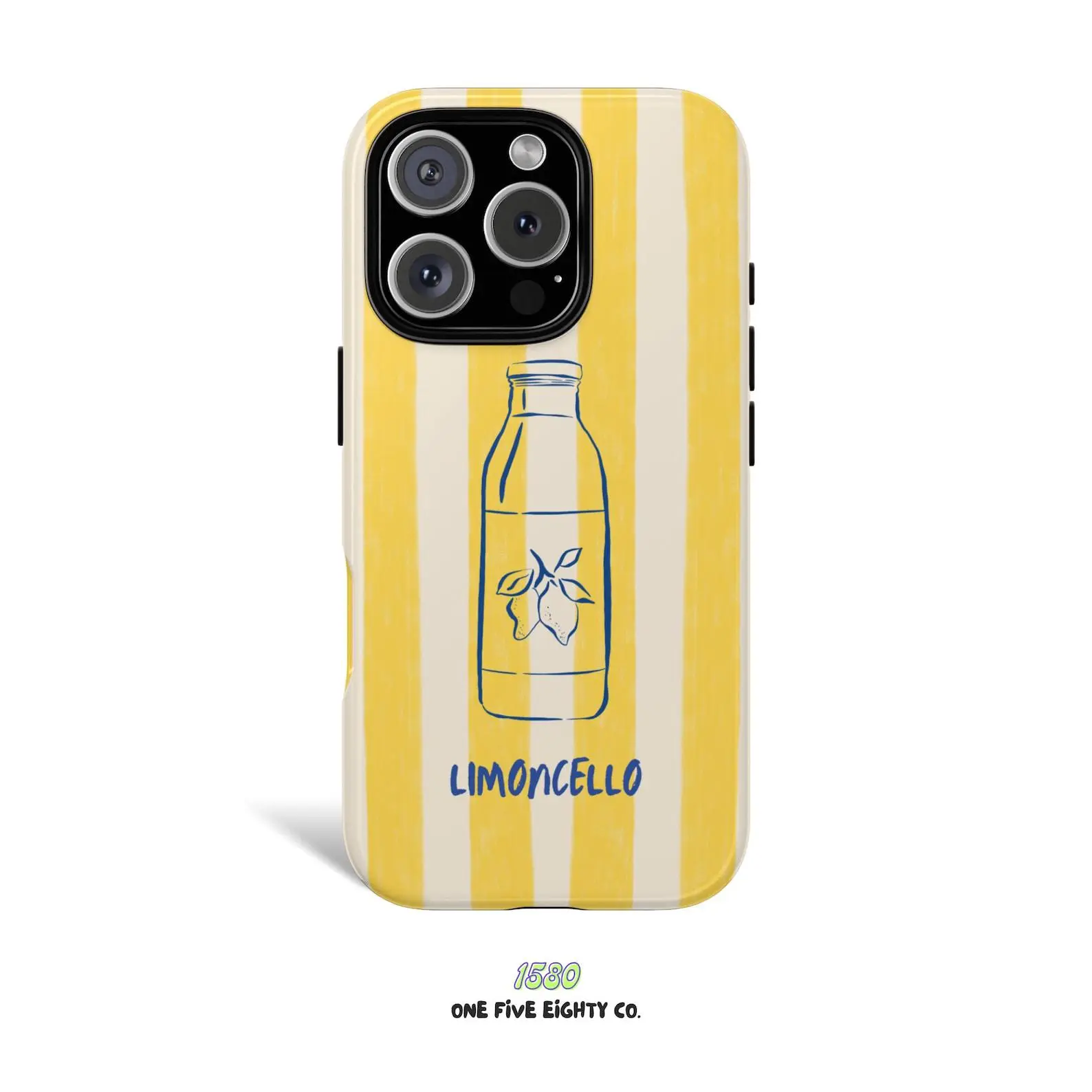 Limoncello Yellow Stripes Phone Case: Dual Layer Protective Cover