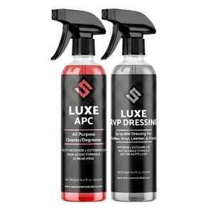 Clean and Restore Bundle - Luxe APC + Luxe RVP - Cleans and restores seat covers, tires, door panels, plastic trim - 2 16.9 oz bottles
