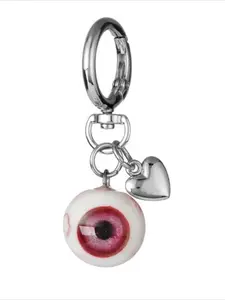 European Gothic-style Demon Eye Resin Heart-shaped Halloween Eye Keychain Stylish Keyring