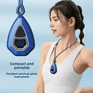 Portable Smart Pulse Neck Massager - 4 Modes, Lightweight Wearable for Daily Pain Relief, Home & Office Travel Use