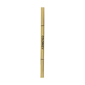COLORKEY Dual-Ended Sketch Eyebrow Pencil - Natural Wild Brow Look, Waterproof & Sweatproof, Long-Lasting, Easy for Beginners, Shade 02 Earth Brown