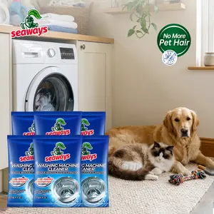 Seaways Household Washing Machine Cleaner (1-Year Supply) - Mold Removal, Pet Hair Buildup & Odor Elimination, Deep Cleaning for All Washer Types