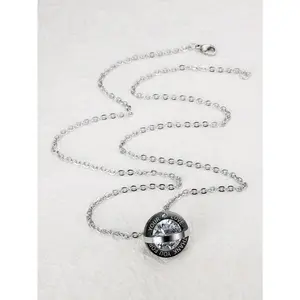 Trendy Engraved Planet Necklace, Stylish & Personalized  Necklace for Daily Outfits