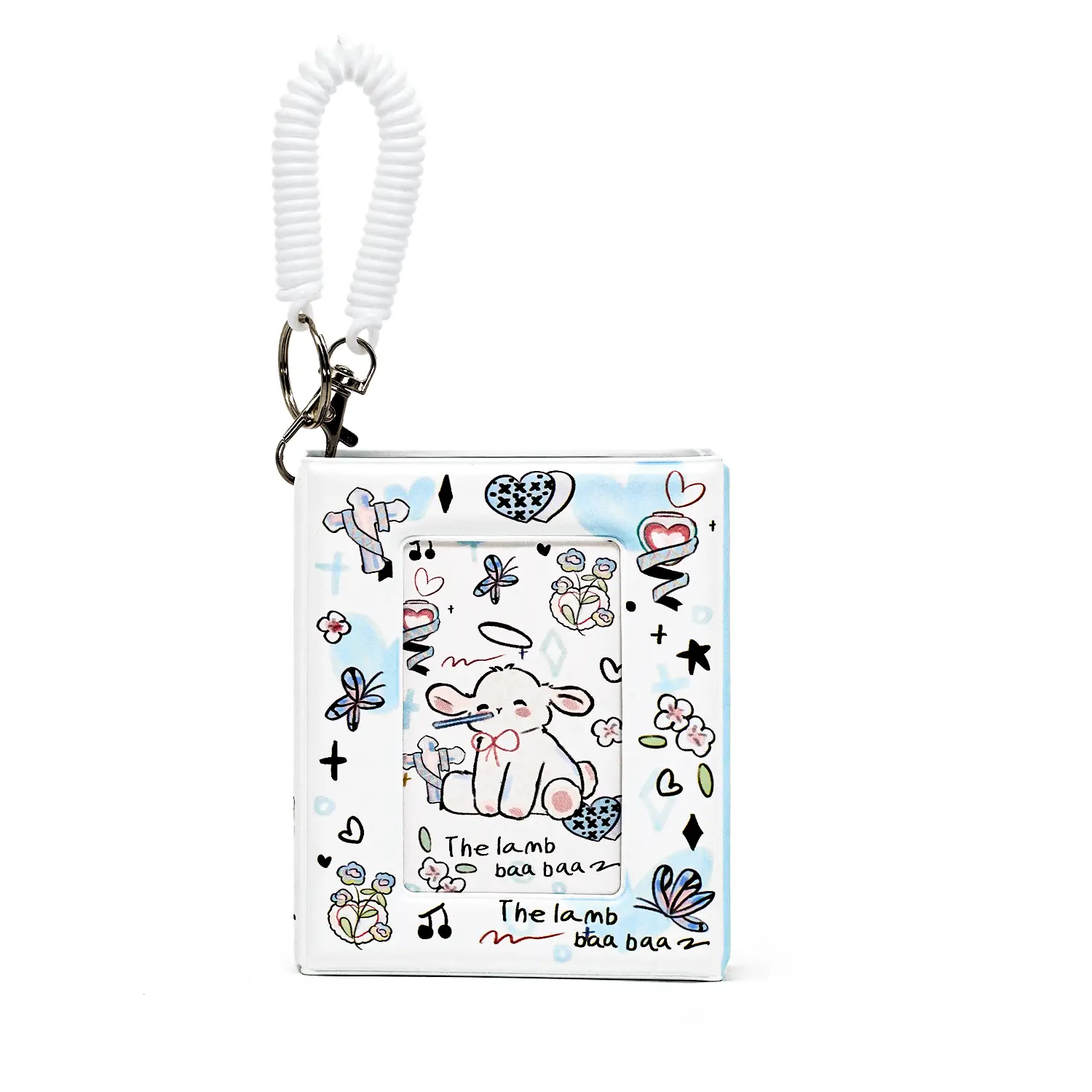 【BunnyLulu】Cute Charm Card Holder Keychain – Wristband Clip for Easy Card Access, Aesthetic Summer Gift Idea for Bags and Purses