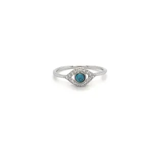 EVIL EYE TURQUOISE GOLD RING
