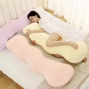 Full-Length Memory Foam Pillow - Blue Contour Support, Designed Specifically for Side Sleepers, Relieves Pressure Point Discomfort