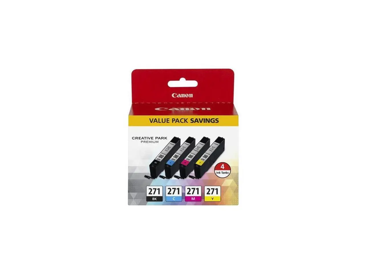 Canon CLI-271 Ink Cartridge - Combo Pack - Black/Cyan/Magenta/Yellow