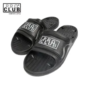 PROCLUB Men's Shower Slipper Casual Sandal with PRO CLUB Logo Water-Proof Non-Slippery Shoes Perfect Shower Sandal Indoors Outdoors Summer Winter