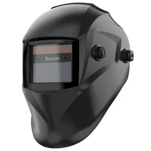 TOOLIOM True Color Auto Darkening Welding Helmet, 3.64" x 1.67" Large Viewing Screen, Wide Shade Range 9-13 & 2 Arc Sensors Welding Hood for TIG MIG ARC Plasma Cut