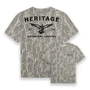 40-Mossy Oak Washed Tee Cotton, Mossy oak bottomland camo t-shirt