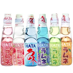 HATA Fusion Select Ramune Soda - Classic Carbonated Drinks - Fizzy Ramune Soda Drink from Japan in Codd-Neck Bottles with Marble Stoppers - 6.76 oz, 6-Pack Variety