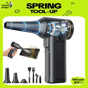 #TikTokShopSpringGlowUp F11 SHEKAR Electric Air Duster, Compressed Air Blower Gun, Adjustable Gears, Rechargeable Cordless, Mini Turbo Jet Fan for Keyboard, PC, Car, Home & Outdoor Cleaning Powerful Portable