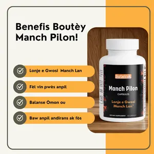 BoteInit Manch Pilon Dietary Supplement 60 Tablets United States of America Enhances Energy & Improves Nutrient Absorption