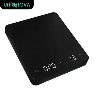 Digital Coffee Scale with Timer for Pour Over Drip Coffee 3kg/0.1g Espresso g/oz/ml LED Display  Type-C Recharge Tare Function Precise Measuring