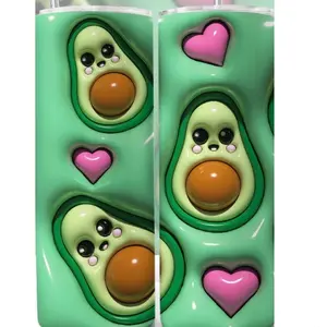 Avocado heart 3D tumbler