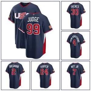 Men's USA [COLECTION]  Baseball Jersey - Navy -  Aaron Judge 99, World Baseball 2026, Summer outfits, Jersey Outfit, Classic Home Stadium Jersey, Men's Sportswear ,Retro Summer Baseball Team Jersey Lover Outfit For Baseball Fans, Made In USA.