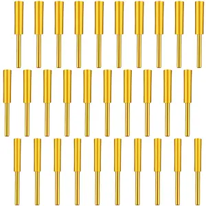 GOSMACK 30Count Diamond Chainsaw Sharpener High Hardness Plated Burr Stone File with 3 Different Sizes 4.0mm 4.8mm 5.5mm Enduring Chainsaw Grinding Bits Kit for Chain Saws Metal Polishing