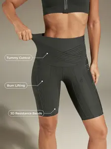 Fanka PowerBand Resistance 9" Sporty Sports Shorts, Biker Shorts for Active Wear,summerwins