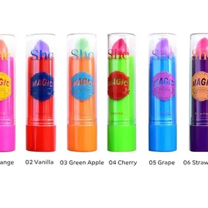 6 PCs S.he Color Changing Magic Lipsticks- Fruit Flavor