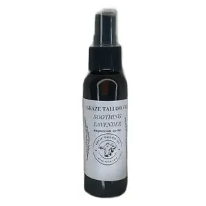 Graze Tallow Co.’s Soothing Lavender Magnesium Spray - Relaxation & Muscle Calming Formula for Healthcare and Therapy Comfort Sensitive